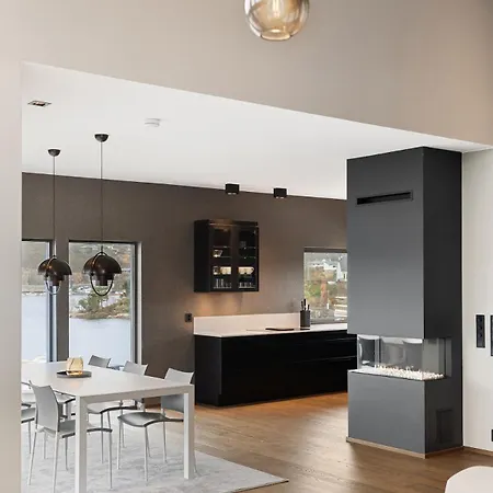 High-end With Private Rooftop And Sea Line * Bergen