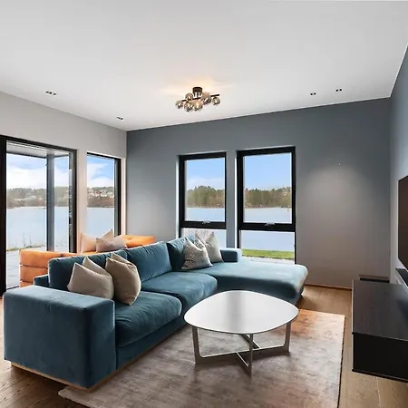 High-end With Private Rooftop And Sea Line * Bergen